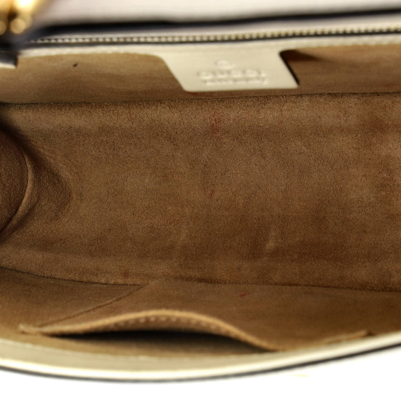 Sylvie Shoulder Bag Embroidered Leather