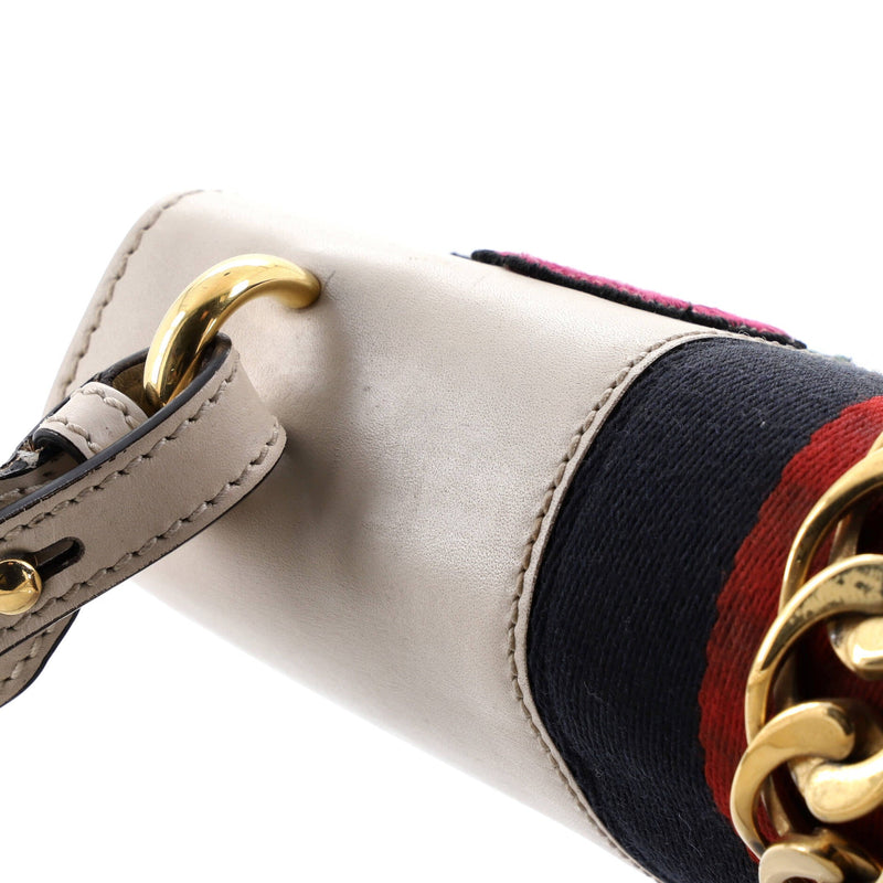 Sylvie Shoulder Bag Embroidered Leather