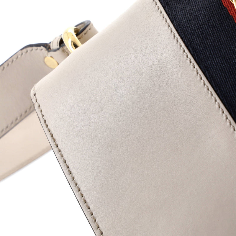 Sylvie Shoulder Bag Embroidered Leather