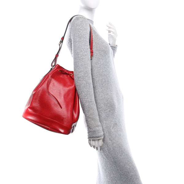 Louis Vuitton Epi Noe Castillan Red