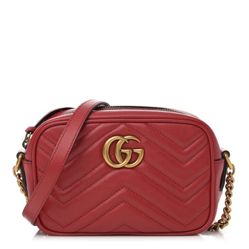 Gucci Calfskin Matelasse Mini Gg Marmont