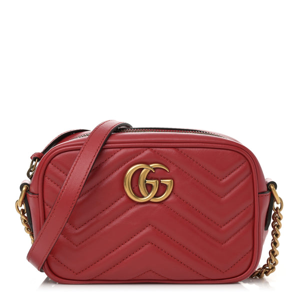 Gucci Calfskin Matelasse Mini Gg Marmont