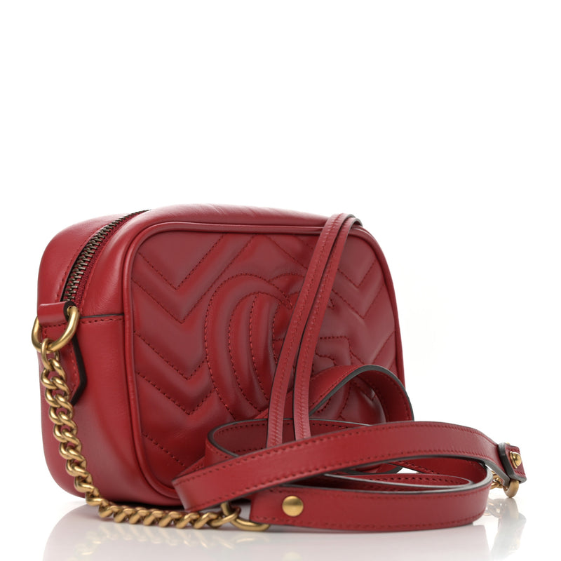 Gucci Calfskin Matelasse Mini Gg Marmont