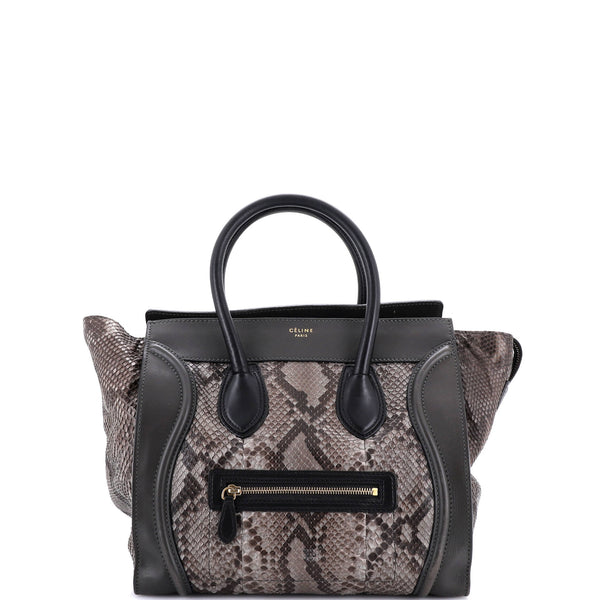 Luggage Bag Python And Leather Mini