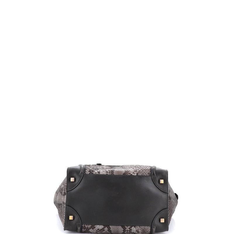 Luggage Bag Python And Leather Mini