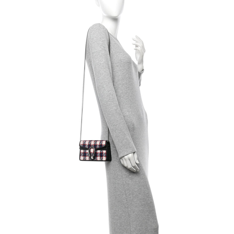 Gucci Vintage Tweed Check Super Mini