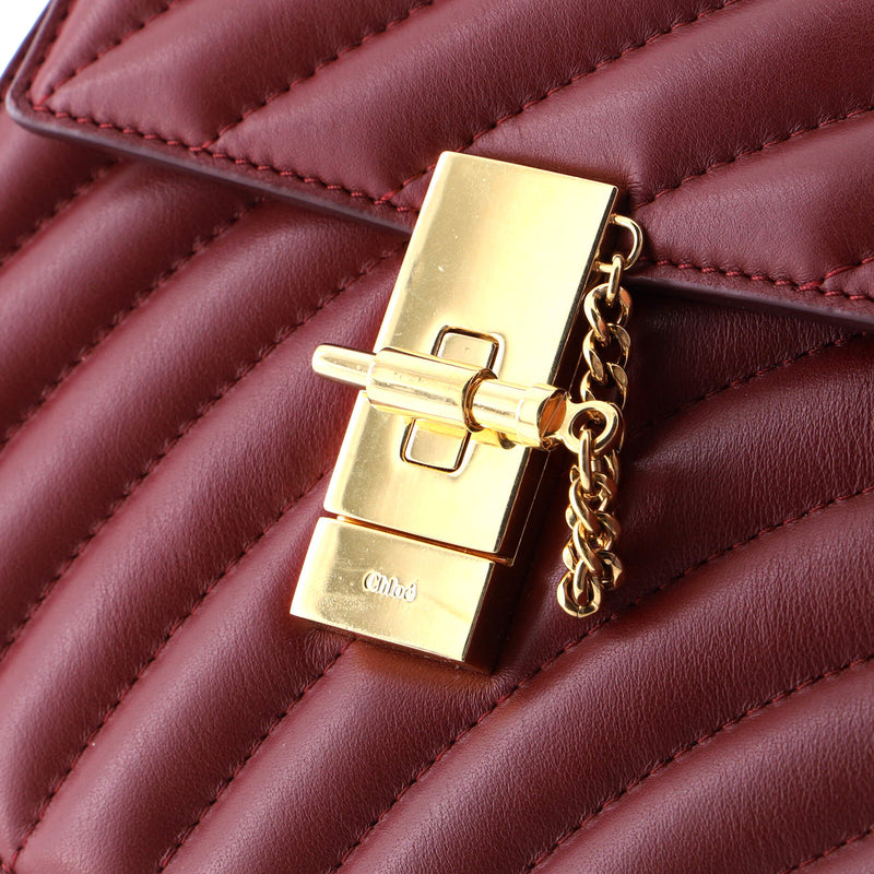 Drew Bijou Crossbody Bag Quilted Leather