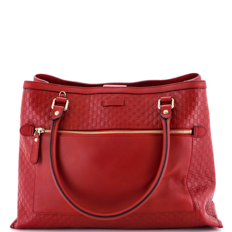 Zip Pocket Soft Tote Microguccissima