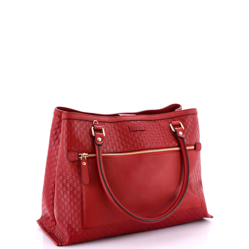 Zip Pocket Soft Tote Microguccissima
