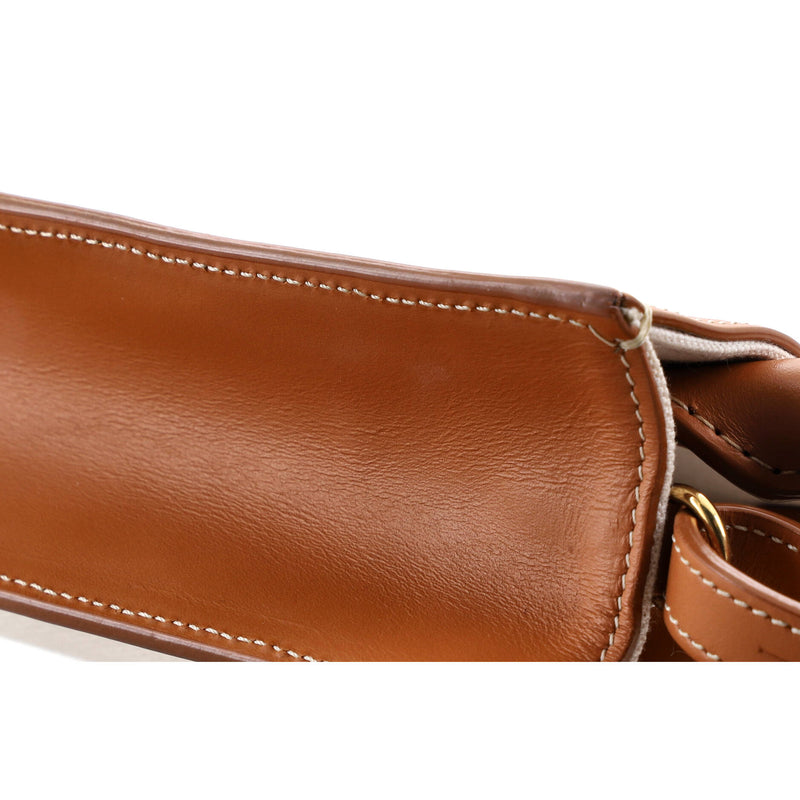 Vertical Cabas Tote Canvas With Leather