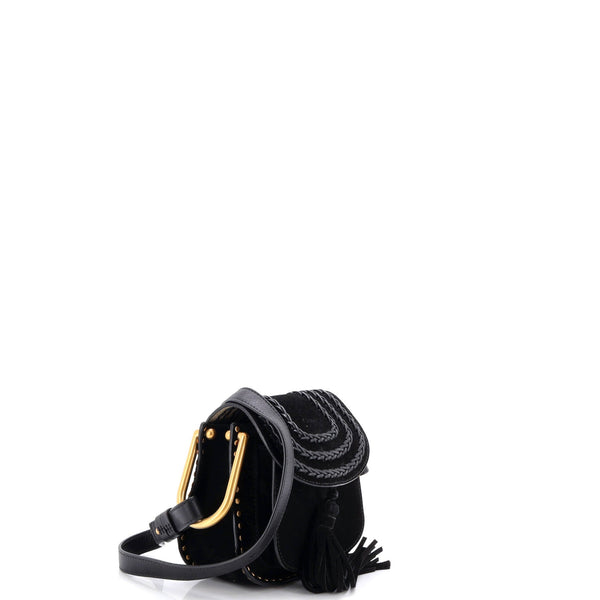 Hudson Handbag Whipstitch Leather Mini