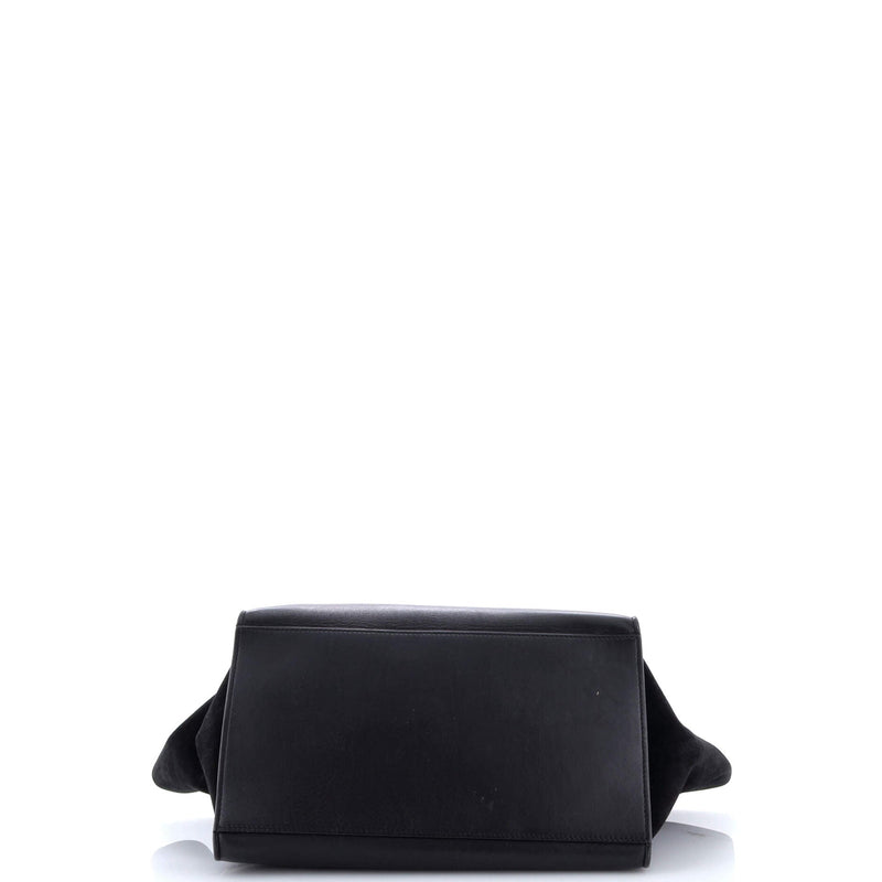 Trapeze Bag Crocodile Embossed Leather