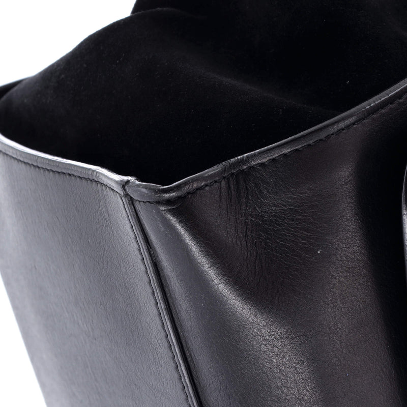 Trapeze Bag Crocodile Embossed Leather