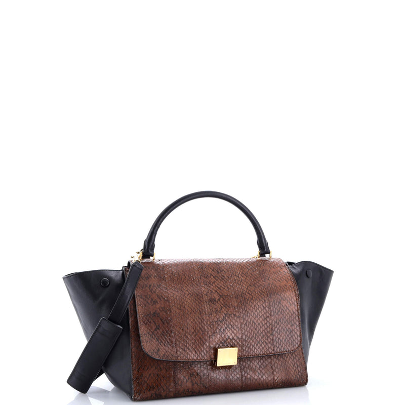Trapeze Bag Python Medium
