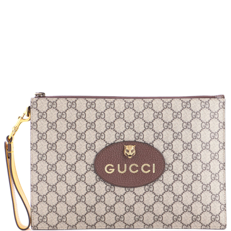 Neo Vintage Wristlet Pouch Gg Coated
