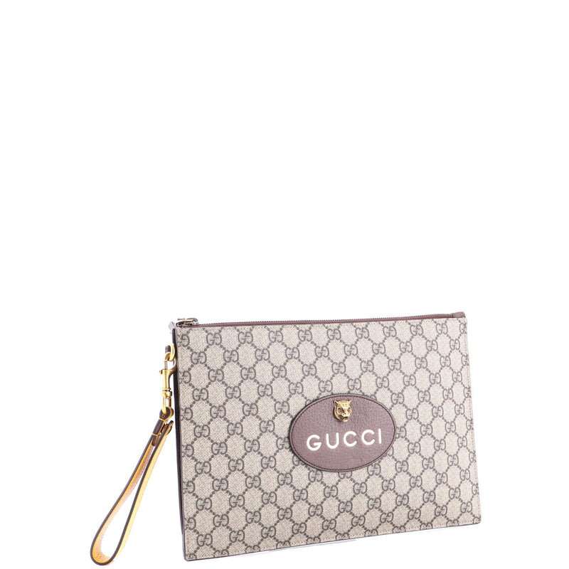 Neo Vintage Wristlet Pouch Gg Coated