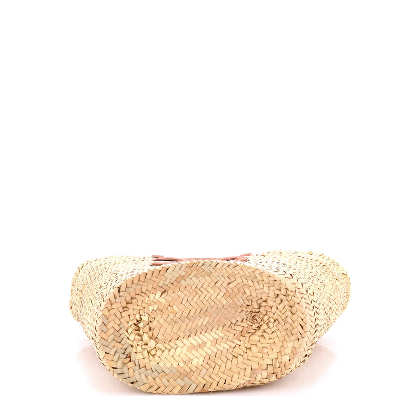 Triomphe Basket Shoulder Bag Raffia With