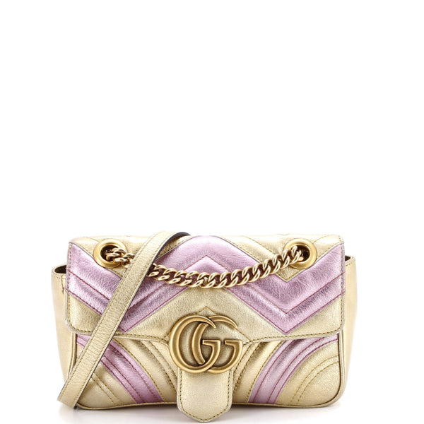 Gg Marmont Flap Bag Matelasse Leather