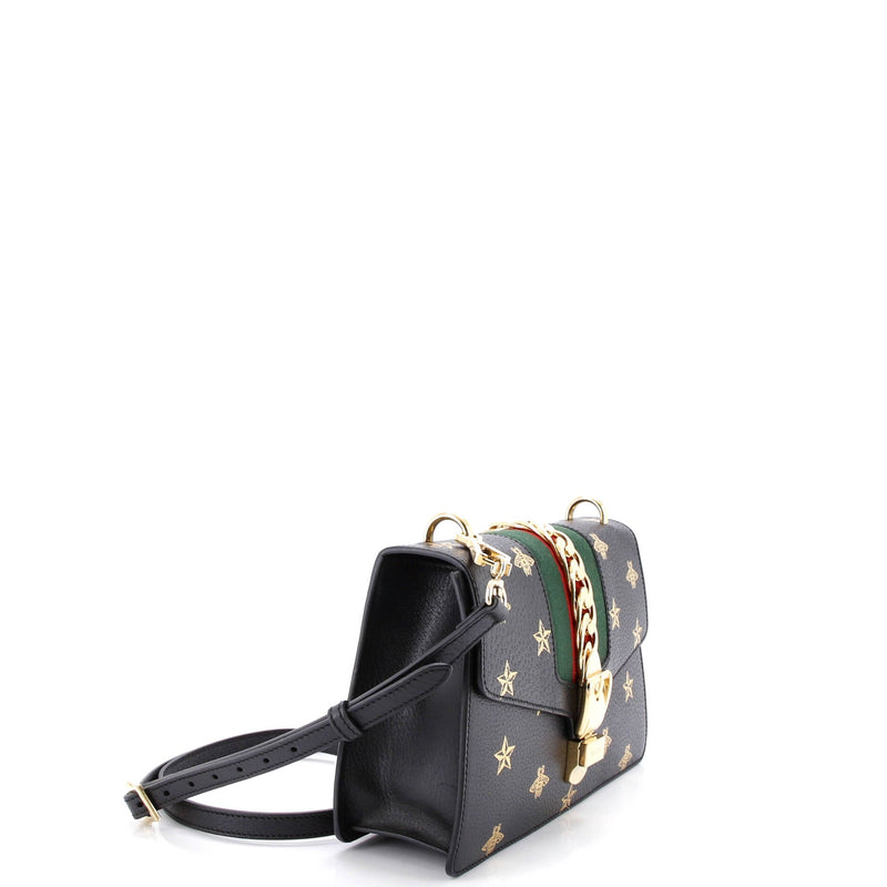 Sylvie Shoulder Bag Printed Leather
