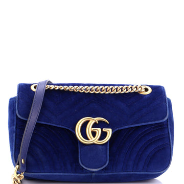 Gg Marmont Flap Bag Matelasse Velvet
