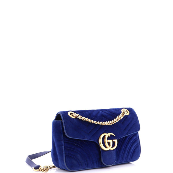 Gg Marmont Flap Bag Matelasse Velvet