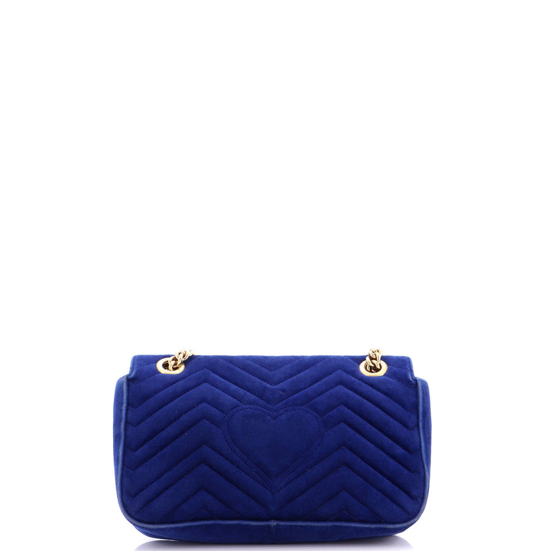 Gg Marmont Flap Bag Matelasse Velvet