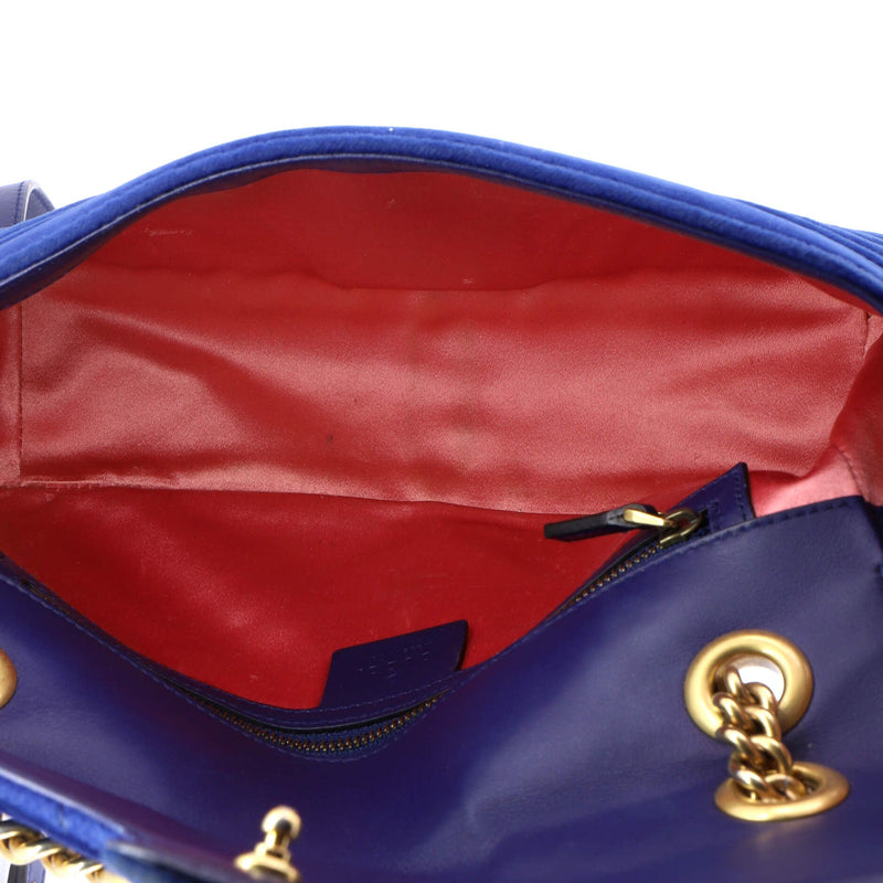 Gg Marmont Flap Bag Matelasse Velvet