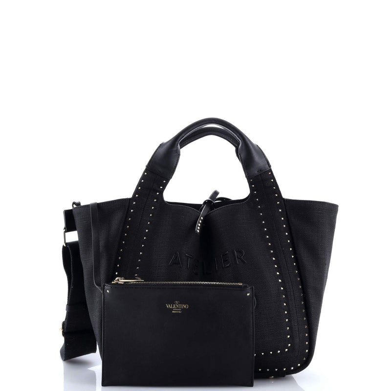 Atelier 01 Tote Studded Canvas Medium