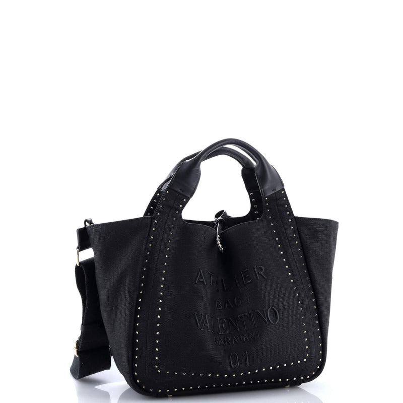 Atelier 01 Tote Studded Canvas Medium