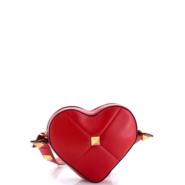 Roman Stud Amore Shoulder Bag Quilted