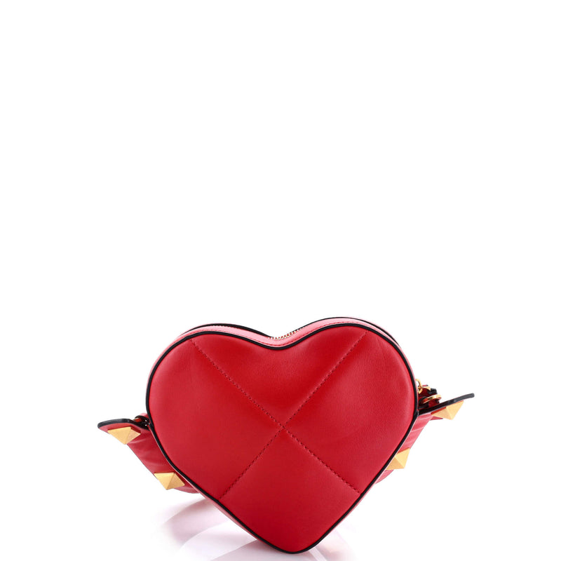 Roman Stud Amore Shoulder Bag Quilted