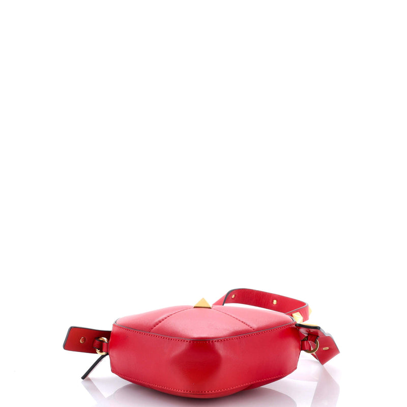 Roman Stud Amore Shoulder Bag Quilted