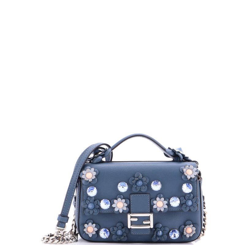 Flowerland Double Baguette Crossbody Bag