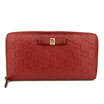 Gucci Ssima Gg Logo Leather Zip Around