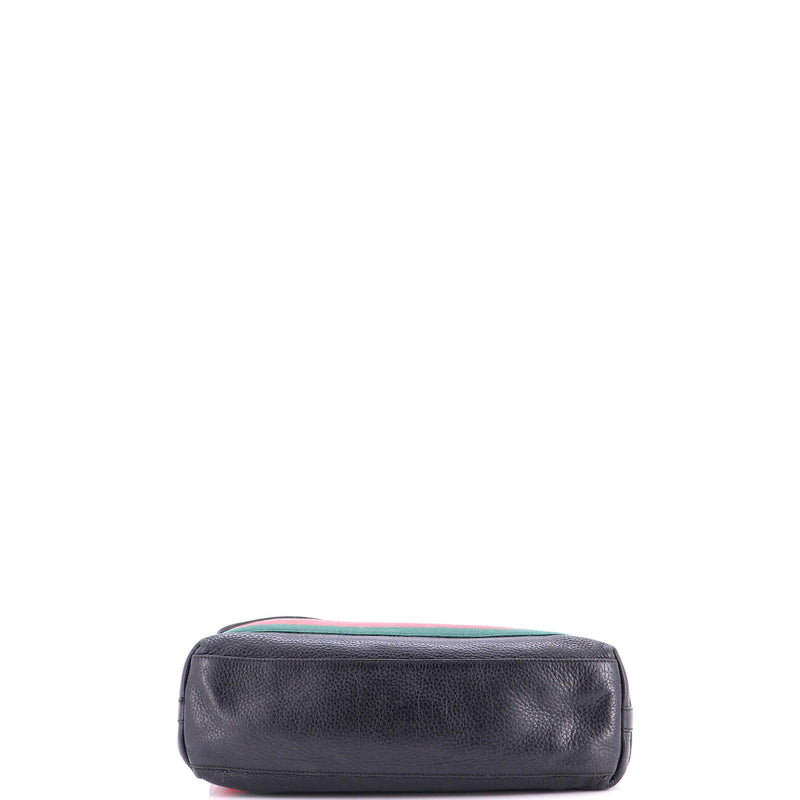 Signature Web Messenger Bag Leather