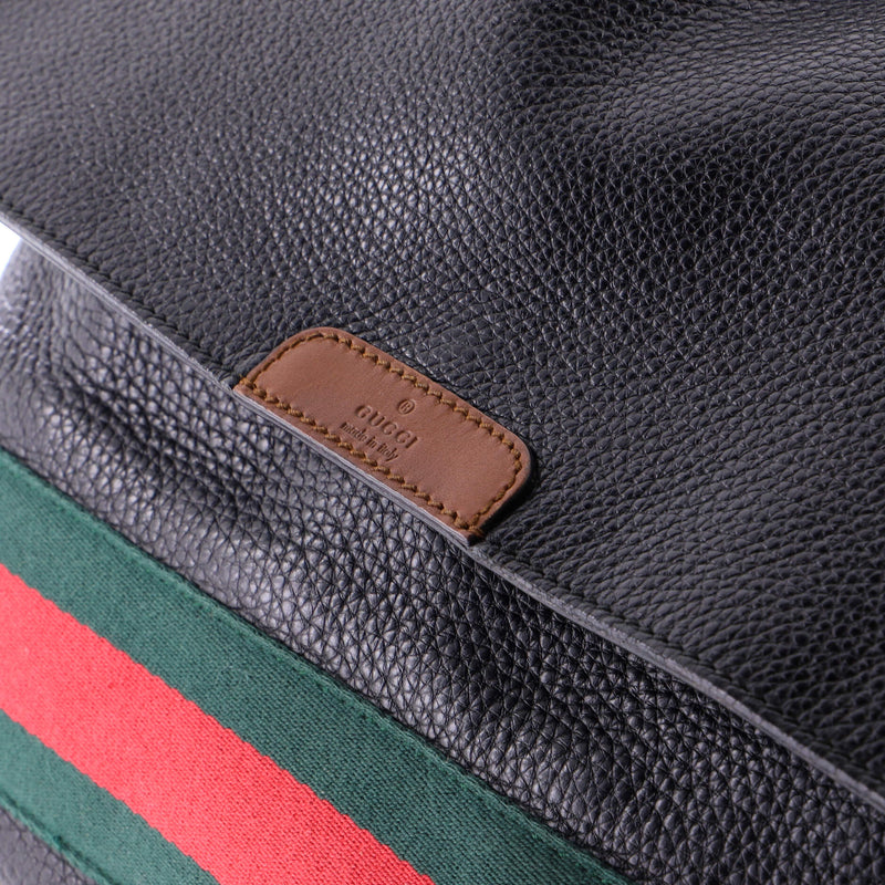 Signature Web Messenger Bag Leather