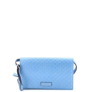Wallet On Strap Microguccissima Leather