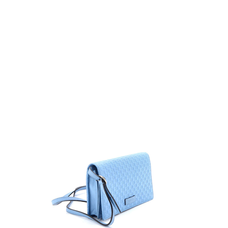 Wallet On Strap Microguccissima Leather