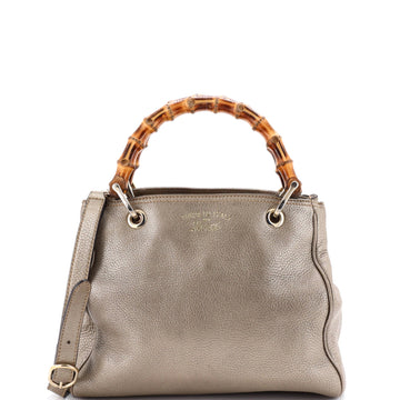 Bamboo Shopper Tote Leather Small