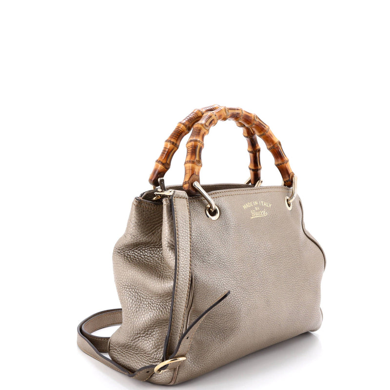 Bamboo Shopper Tote Leather Small