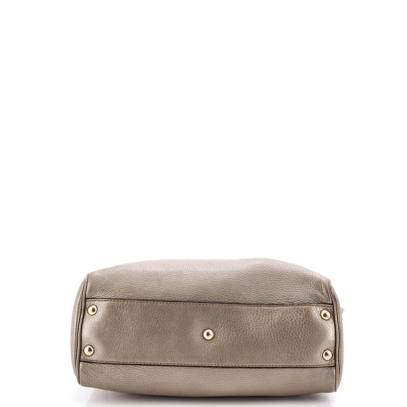 Bamboo Shopper Tote Leather Small