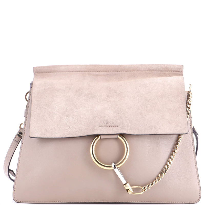 Faye Shoulder Bag Leather And Suede