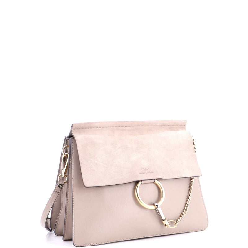 Faye Shoulder Bag Leather And Suede