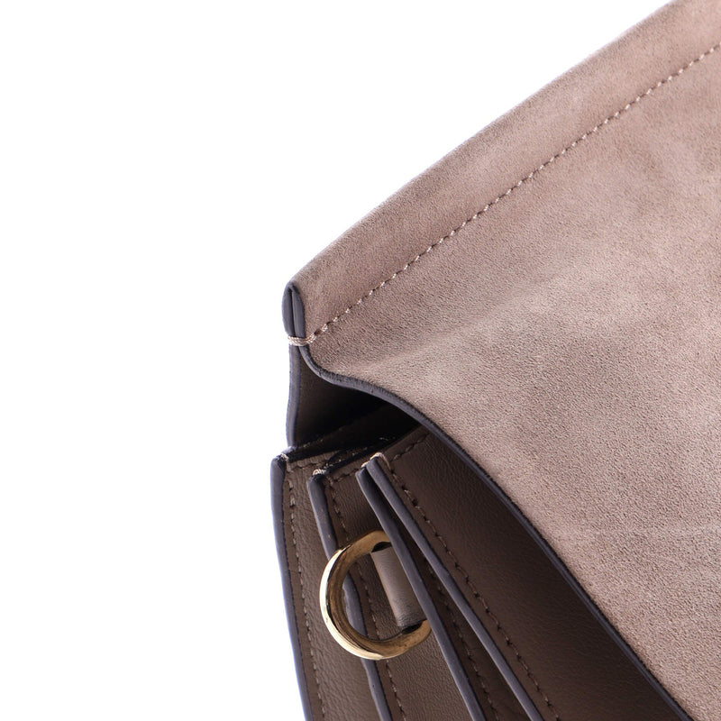 Faye Shoulder Bag Leather And Suede