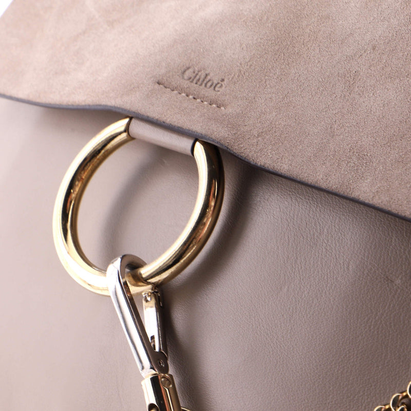 Faye Shoulder Bag Leather And Suede