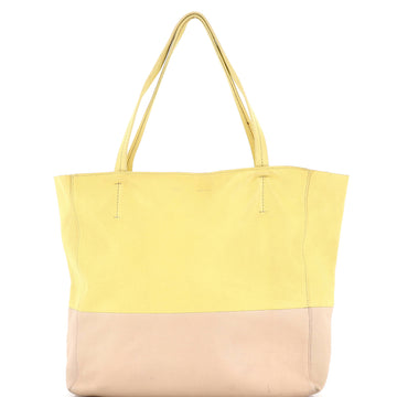 Vertical Bi-Cabas Tote Leather Large