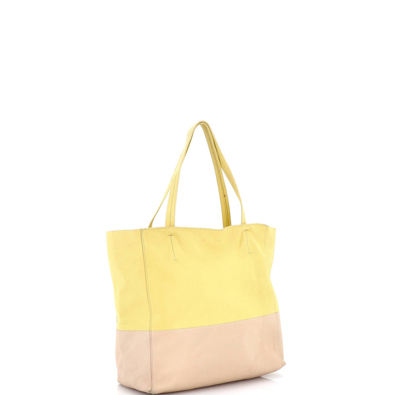 Vertical Bi-Cabas Tote Leather Large
