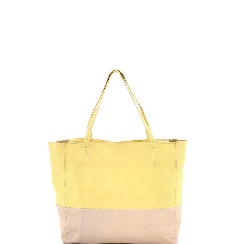 Vertical Bi-Cabas Tote Leather Large
