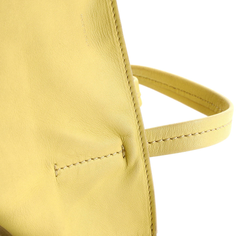 Vertical Bi-Cabas Tote Leather Large