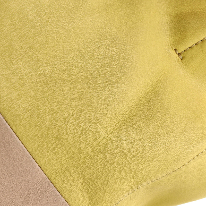 Vertical Bi-Cabas Tote Leather Large
